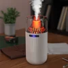 Volcano Air Humidifier with Colorful Night Light Aroma Essential Oil Diffuser Volcano Essential Oil Diffuser for Car Home Office 1