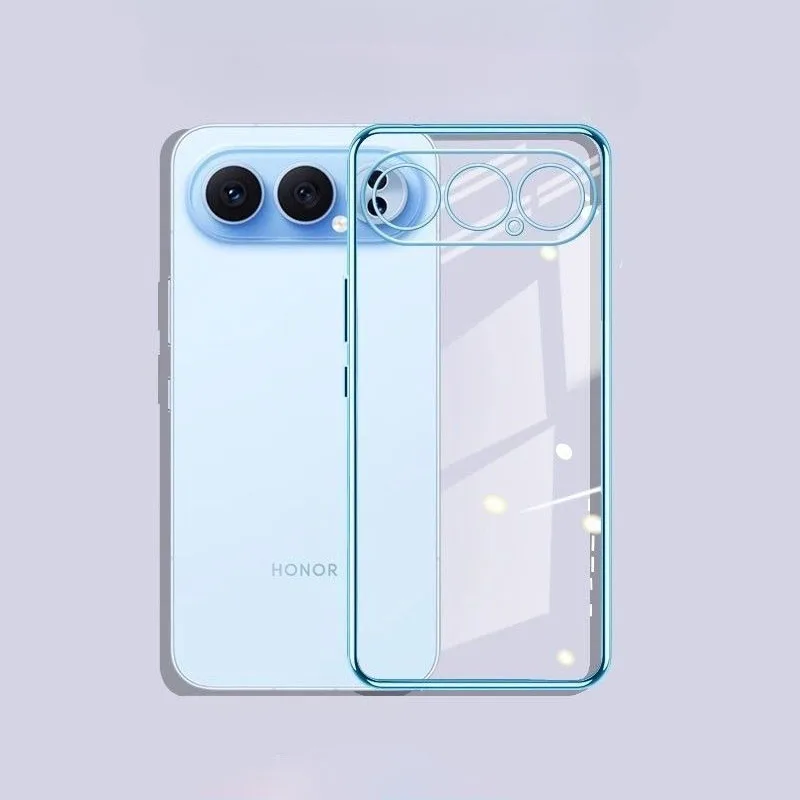 For Honor Pro Electroplating Transparent Phone Case - TPU Silicone Soft Cover