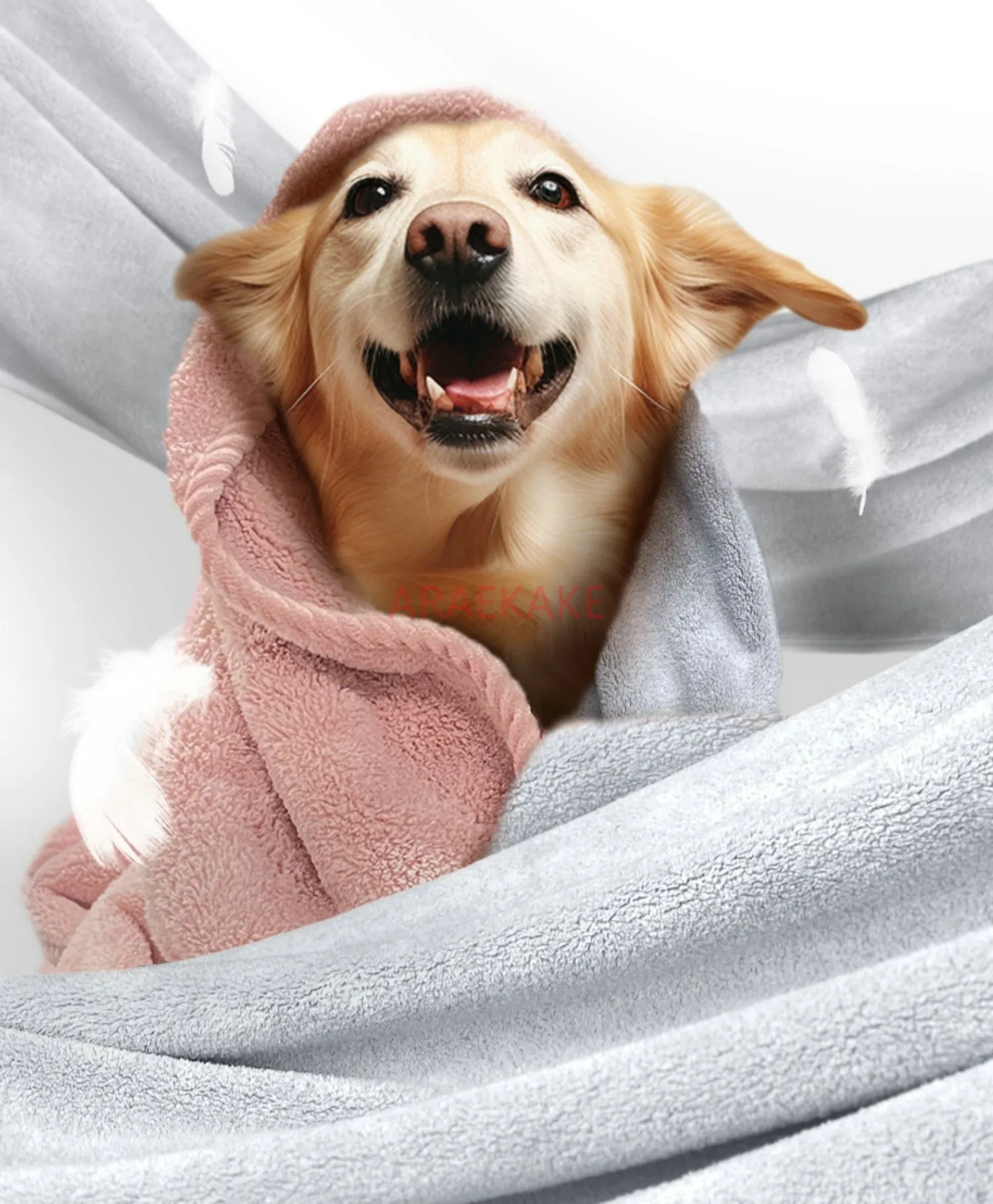 Pet specific quick drying bath towel, 8-point dry absorbent bath towel, cat and dog shower specific bathrobe, absorbent towel