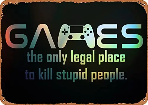 

Цитата для геймеров, винтажный металлический знак, художественные принты, ретро подарок, 8x12 дюймов