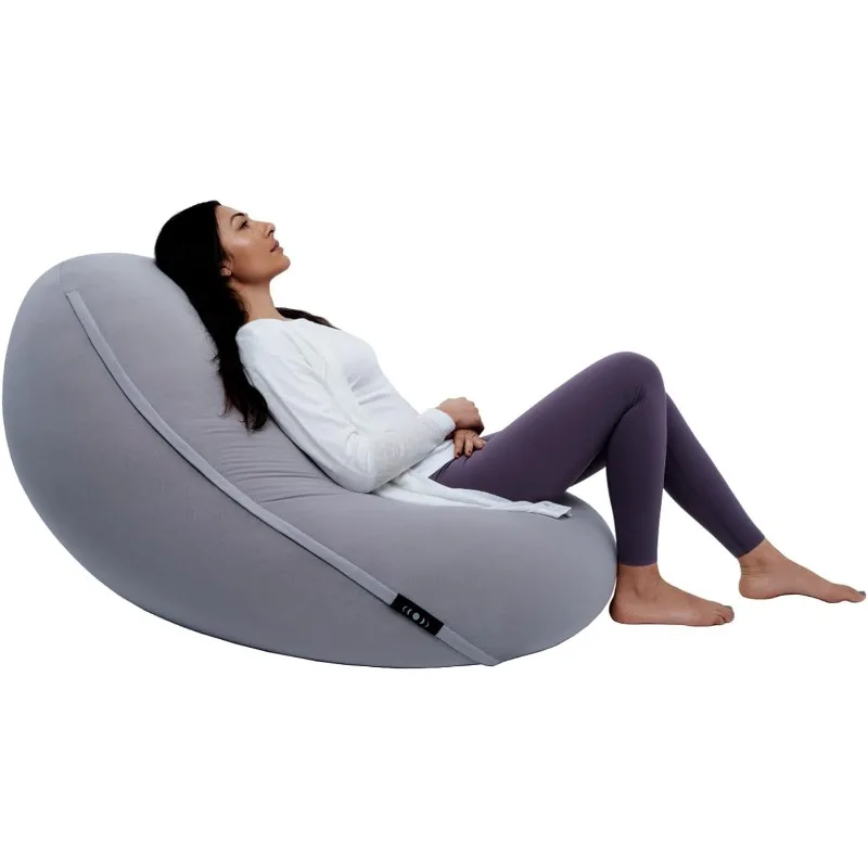 

Moon Pod Bean Bag Chairs for Adults, Gray – The Zero-Gravity Beanbag Chair for Stress, Comfort & All Day Deep Relaxation