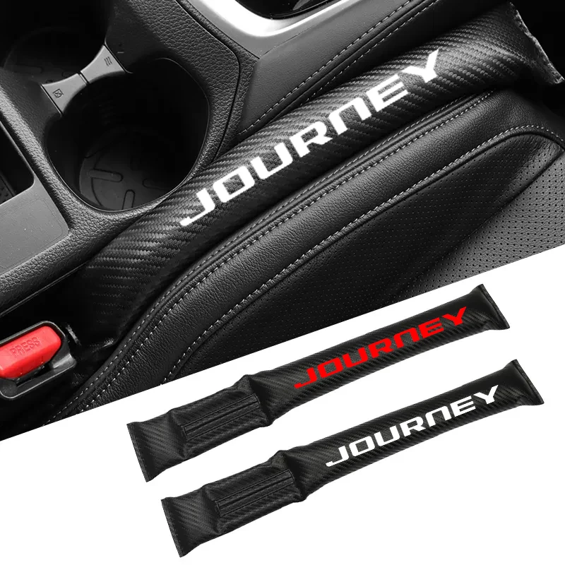 

Carbon Fiber Car Interior Seat Gap Plug Filler Pad For dodge journey logo Accessories