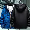Windbreakers Clothing M-5Xl Strewear Graffiti Printed Reversible Thin Hooded Jacket Men 3