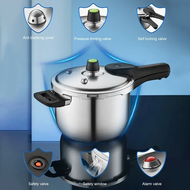 Pressure Cooker Induction cooker general household gas explosion-proof 304 Stainless Steel 1-3-4-5-6 Person Pressure Cooker 4