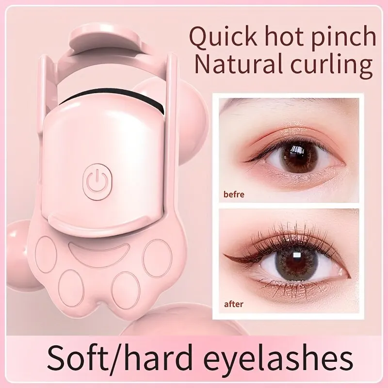 Intelligent Temperature Controlled Heated Eyelash Curler Long Lasting Curling Natural Curling Without Damaging Eyelashes