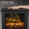Compact Electric Fireplace Stove, 18” Freestanding Stove Heater with Realistic Flame - Overheating Safety Protection 4