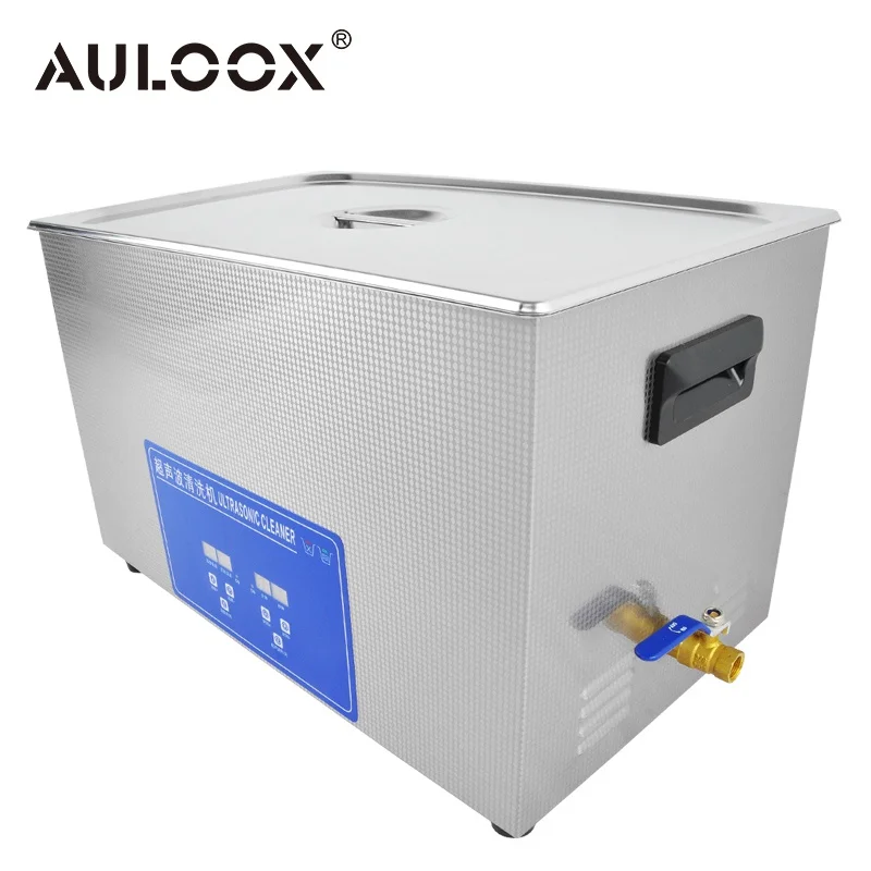 

30L Ultrasonic Cleaning Bath Heater Timer Metal Parts Cleaner Industrial Mini Portable Shoes Washing Machines for Jewelry Glass