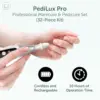 Pro Professional Manicure Pedicure Kit, Cordless Electric Nail File Set, Nail Drill Machine, Toe Nail Dremel Tools, Filer, Buffe 2