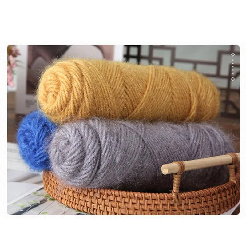 75g Squirrel Wool Yarn Fine Cashmere Hand Knitting Wool Thread Skein for Making Sweater Scarf Hat Cotton Yarn Thick Yarn 3