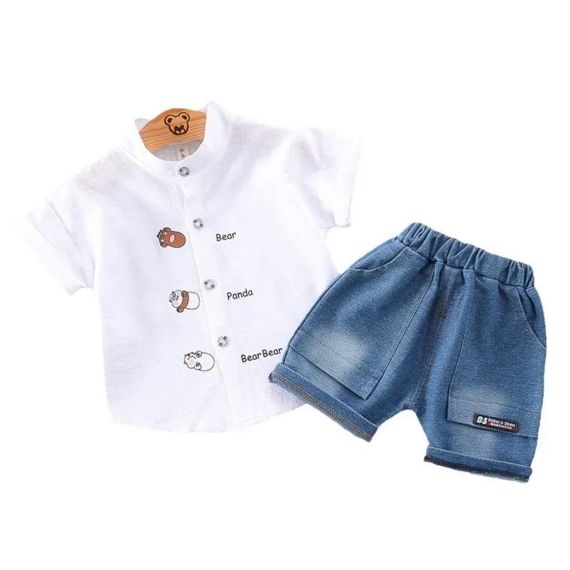 

New Summer Baby Clothes Suit Children Boys Casual Shirt Shorts 2Pcs/Sets Infant Outfits Toddler Sports Costume Kids Tracksuits