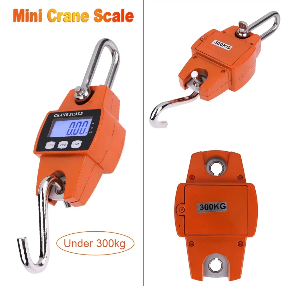 

300kg Hanging Crane Electronic Heavy Duty Portable Digital Scales Weight Hook