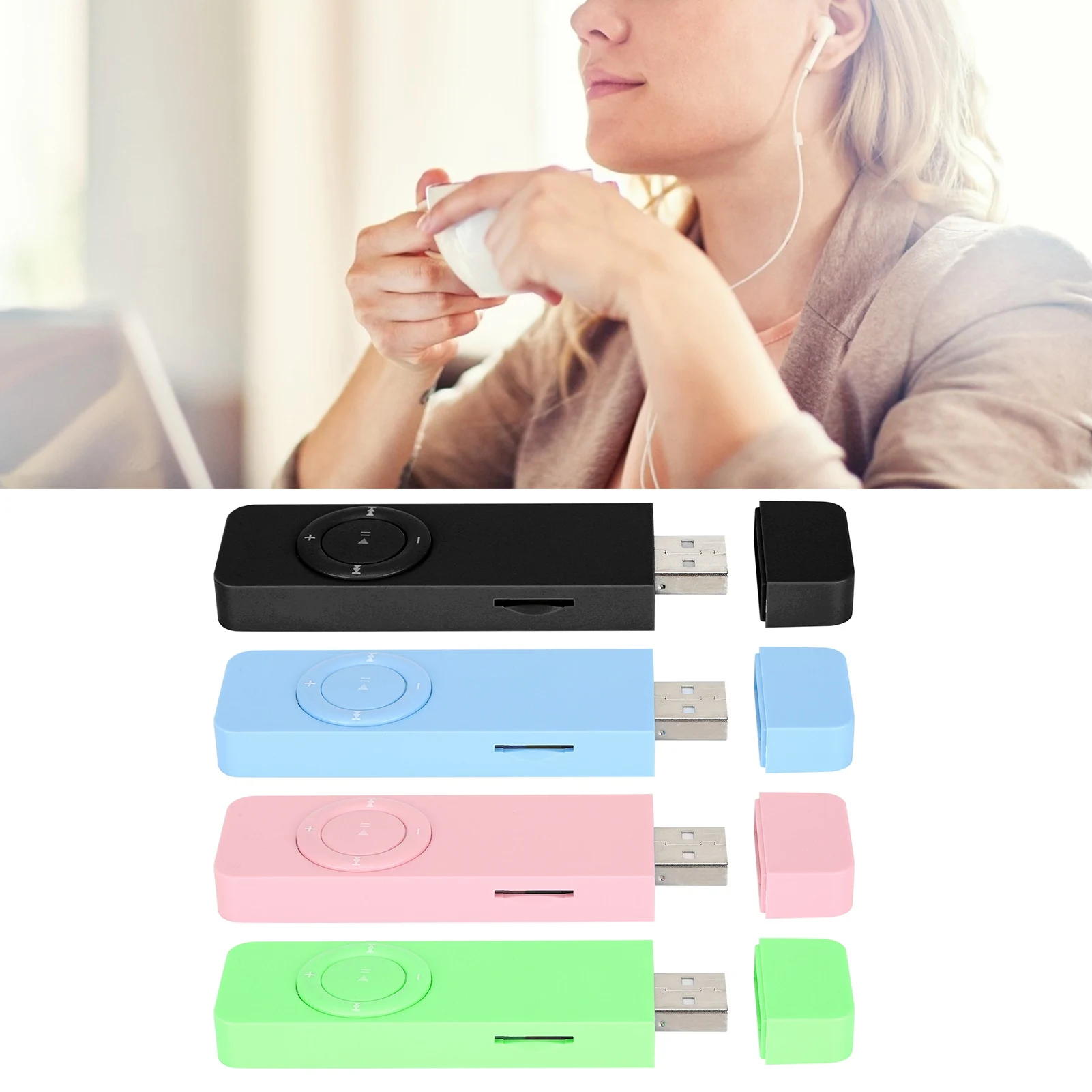 Portable MP3 Music Player with Lanyard