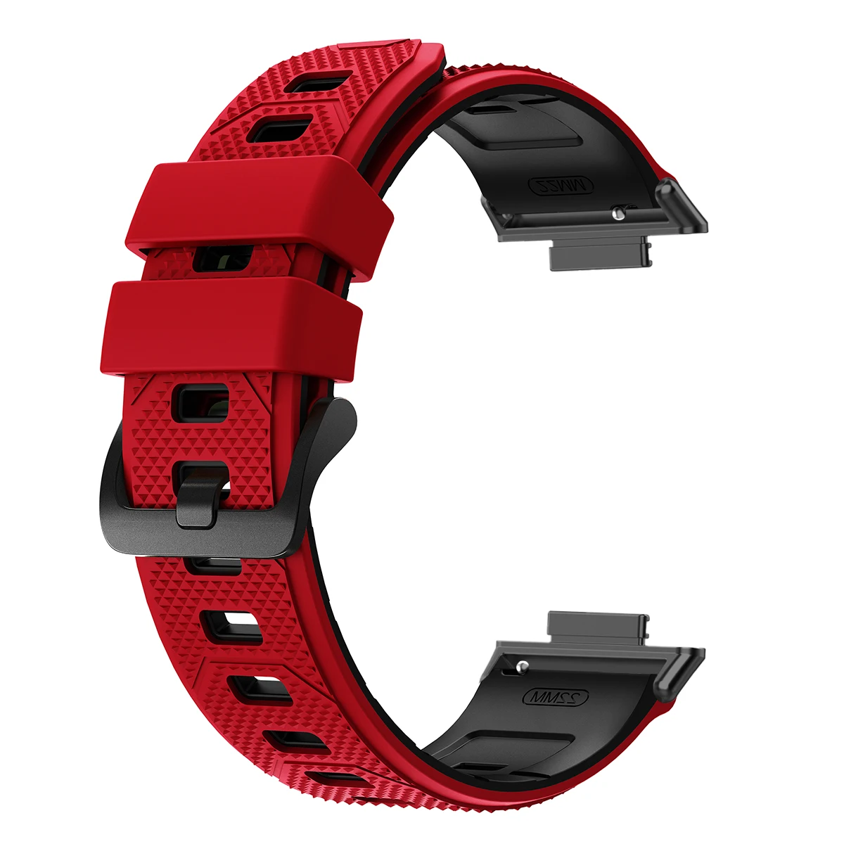 Two-Tone Breathable Silicone Sport Band - Adjustable Soft Strap Bracelet