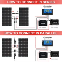 Panneau solaire rigide en verre 1500W, Kit de panneaux solaires 18V, utilise une charge de batterie 12V, bateaux, caravanes et d'autres Applications hors réseau 4