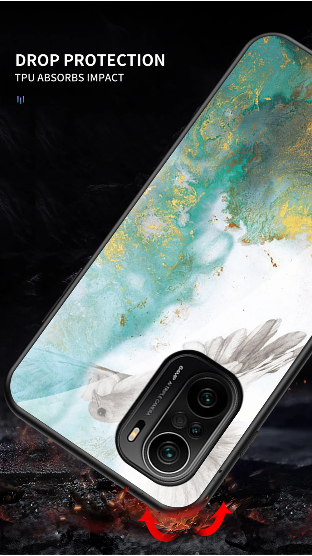 Poco X3 NFC X4 Pro Hülle DECLAREYAO Hartglasabdeckung für Xiaomi Poco F4 GT F3 F2 Pro M3 M4 Hülle Silikonrahmen Ultra Slim_voghion.com