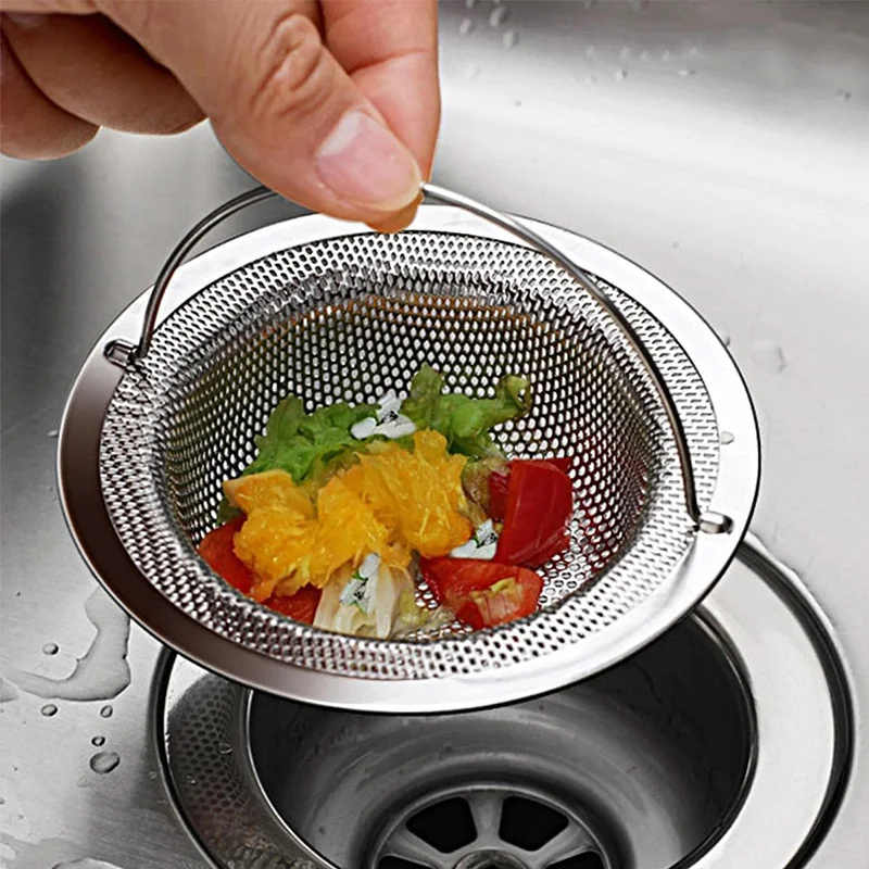 Kitchen Sink Filter Stainless Steel Mesh Sink Strainer Filter Bathroom Drain Hole Kitchen Floor Drain Handle floor drain filter,sink drain strainer,floor drain strainer