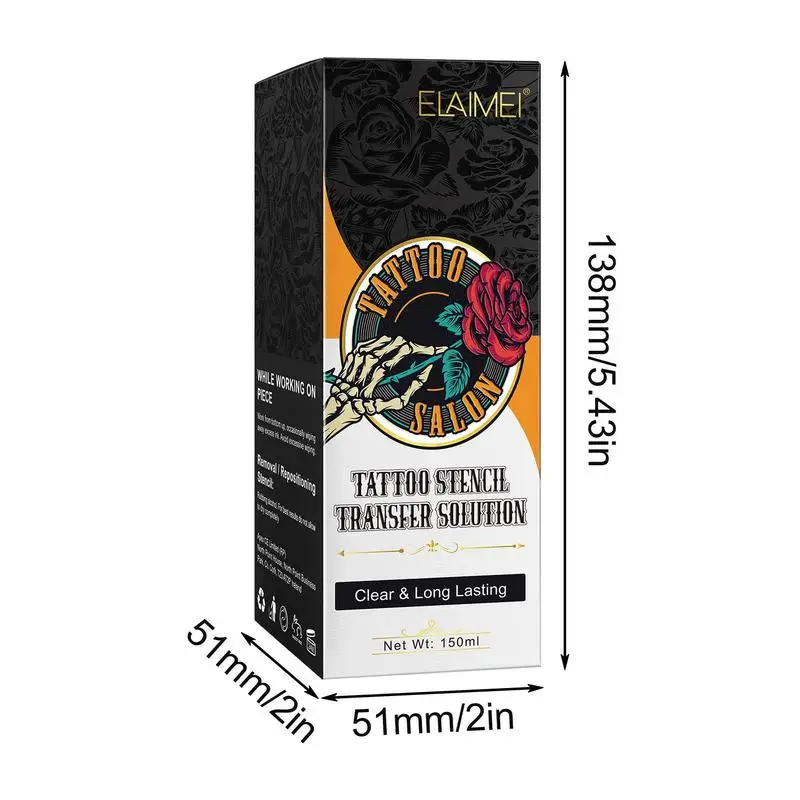 Stencil Transfer Cream 5oz Tattooing Soothing Gel Color Solution For Tattooing Paper