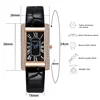 2025 Luxury Design Vintage Classic Diamond Women Watch Starry Square Simple and Stylish Roman Numeral Casual Quartz Wristwatch 6