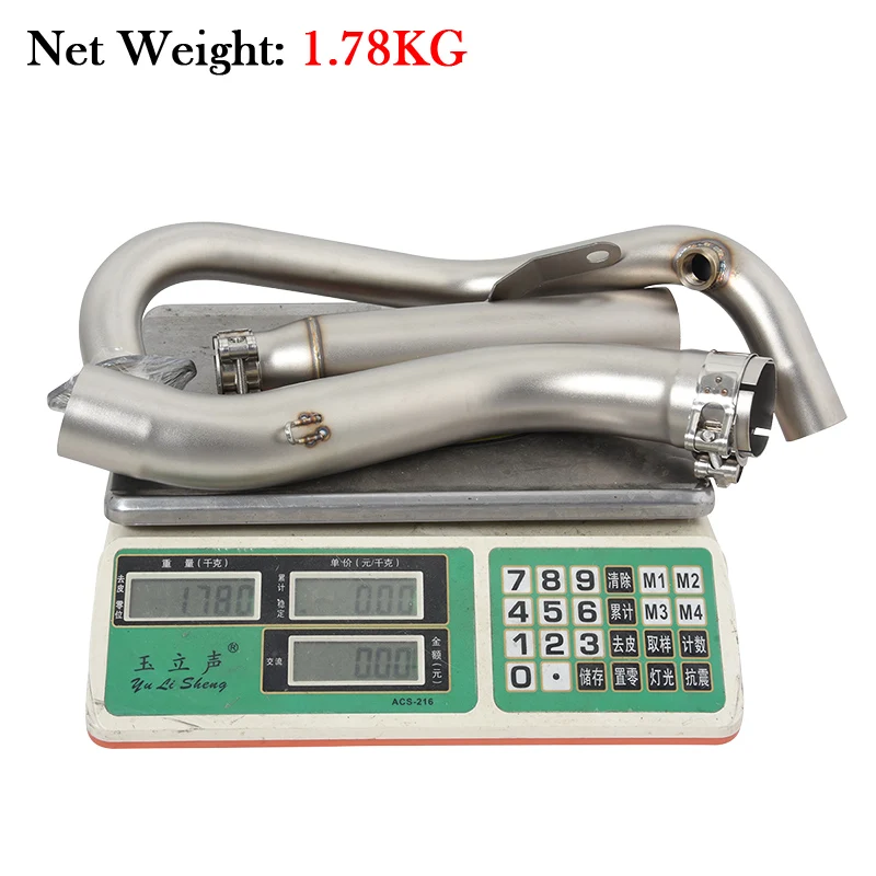 Slip-On For Zontes GK350 GK 350 R X T Motorcycle Exhaust Modify Full System Bike Muffler Escape Moto 51MM Front Middle Link Pipe - Image 6