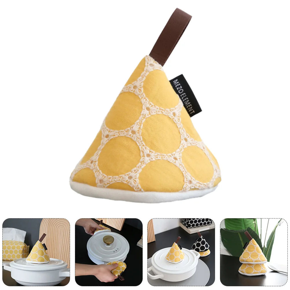 

Anti-scalding Pot Handle Cap Holders Triangle Cover Cooking Utensils Household Supply Kitchen Grip Cotton Accessory