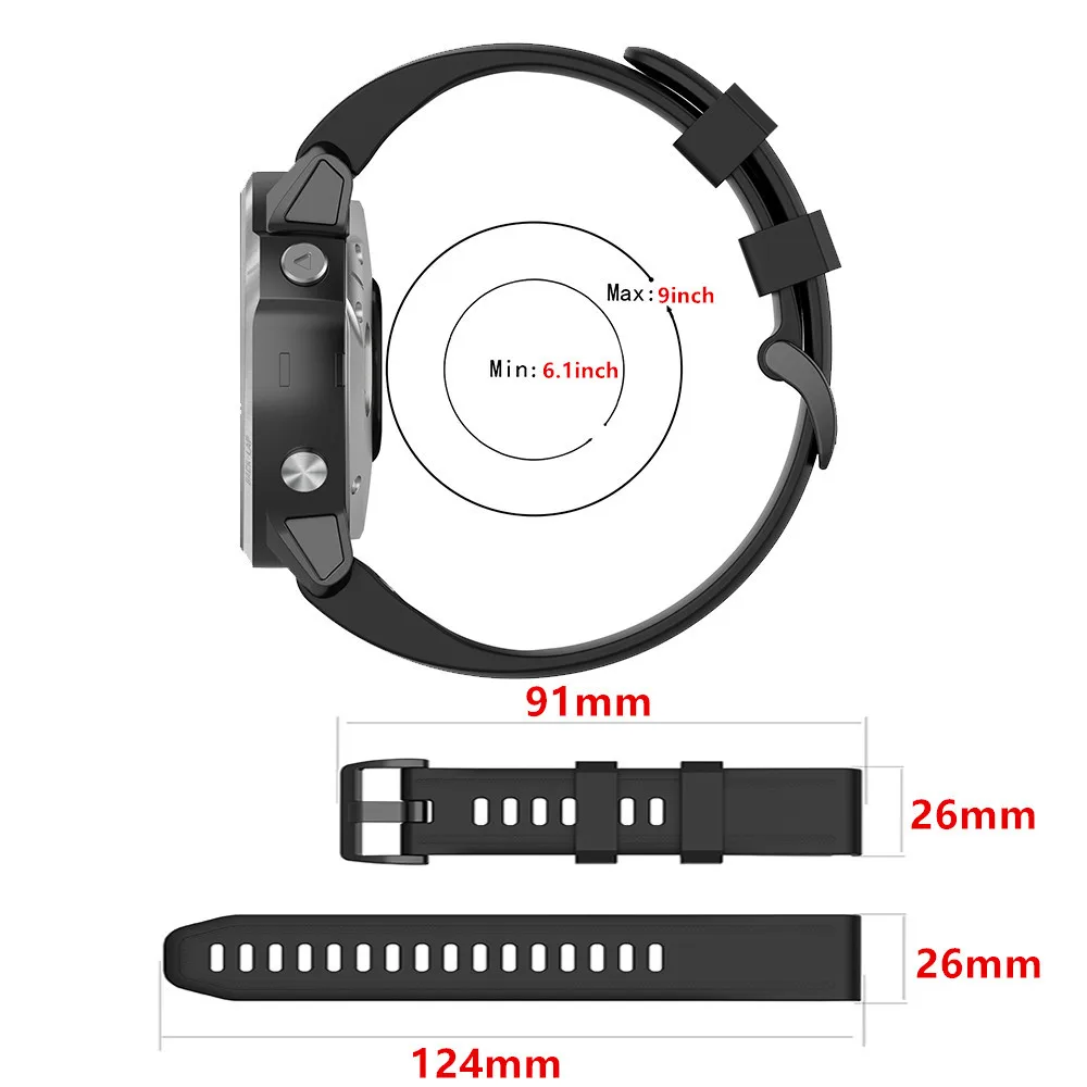 Premium Silicone Watch Strap for Adventure and Fitness Enthusiasts