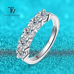 Elegant 925 Silver White Gold Moissanite Ring with 1.5CT Stone and Matching Wedding Band - 8 (US Size)