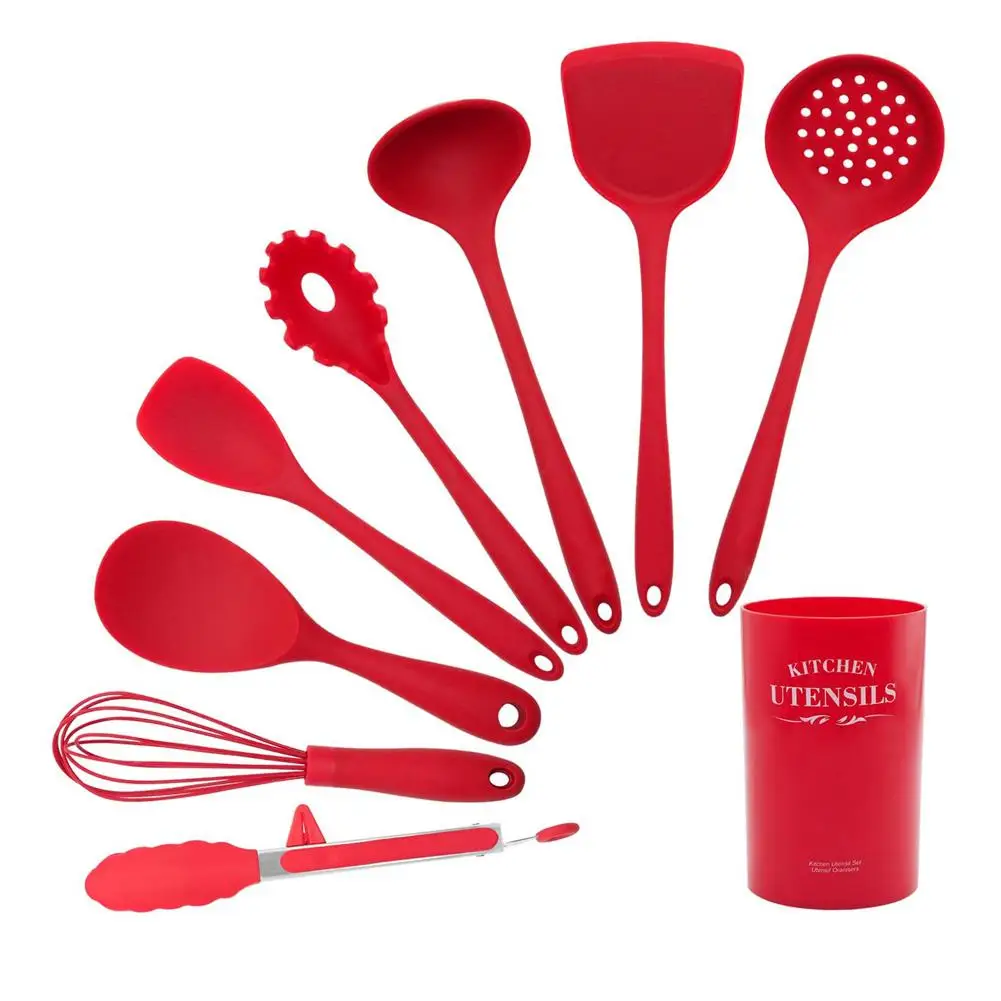 

Silicone Cooking Tools Kitchen Utensils Heat-resistant Nonstick Spatula/Shovel/Soup Spoon Non-stick Cookware