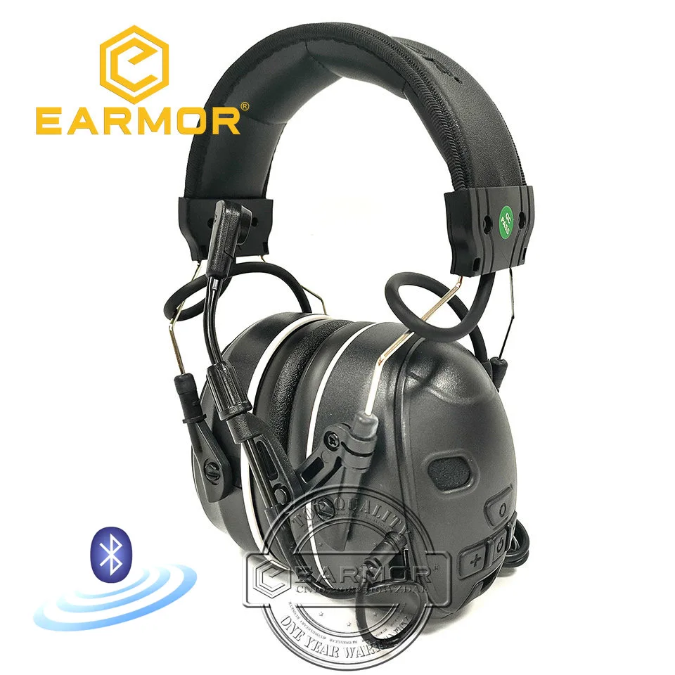 

EARMOR C51 Wireless Bluetooth voice pickup and noise reduction headset Tactical communications headset shooting earmuffsNRR26