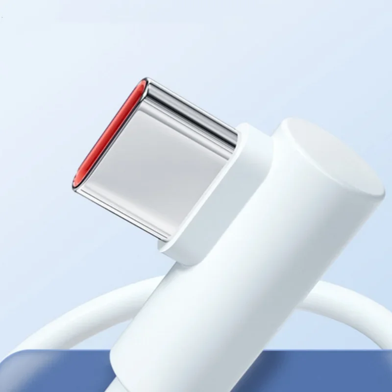USB C Type C 67W L Bend Data Cord Fast Charging 120W Original 90 Degree Date Line 1M/1.8M 6A Elbow Fast Charging Cable