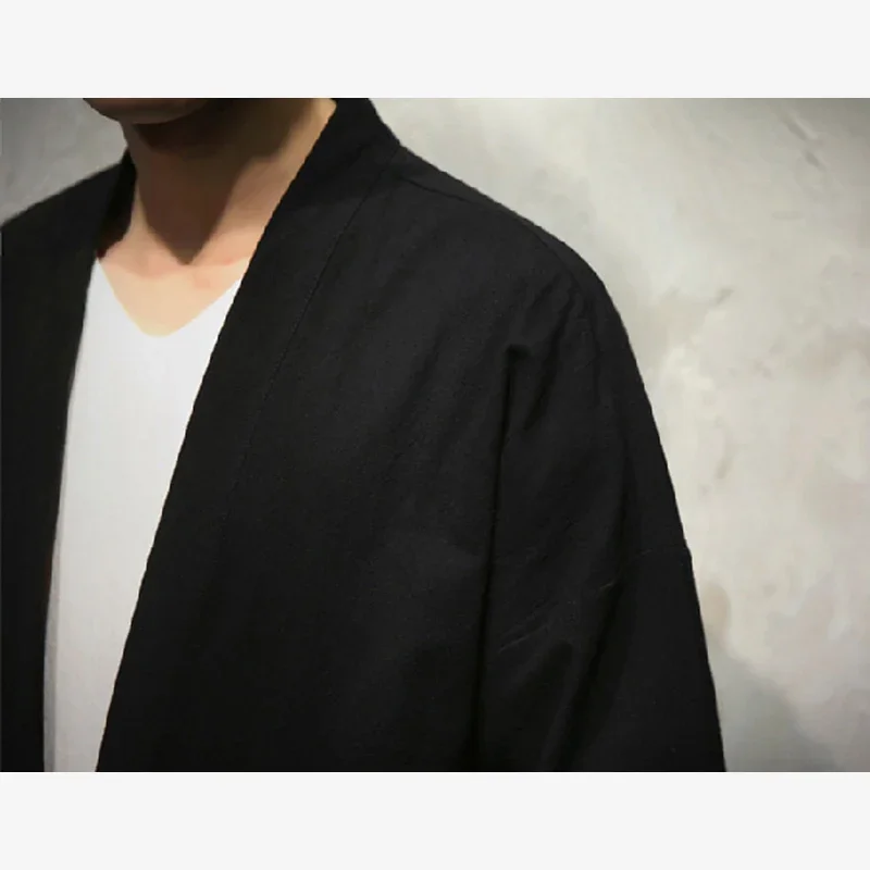 Samurai Crane Japanese Style Kimono Haori Men Women Cardigan Chinese Dragon Traditional Japanese Clothing Asian Clothes