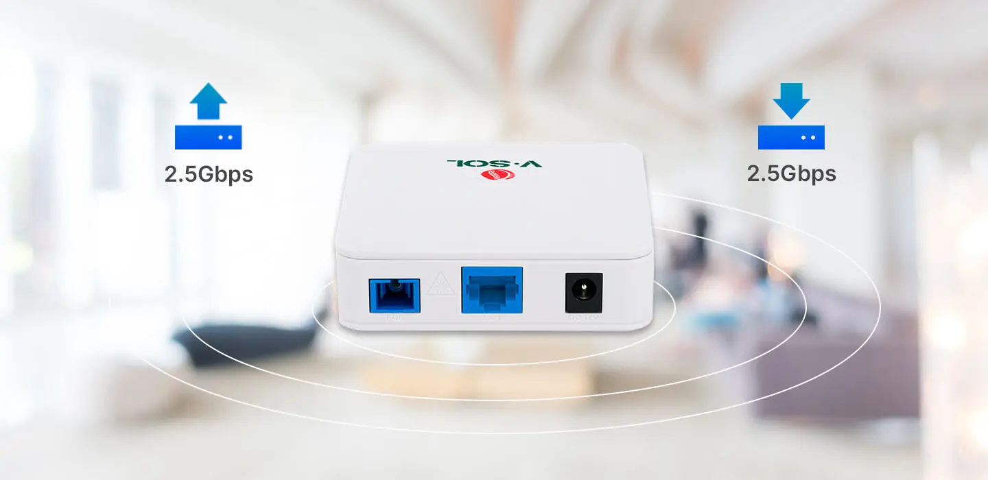 VSOL 2.5Gb XPON ONT V2801Q EPON GPON ONU SC Connector pon module HGU PPPoE IPoE