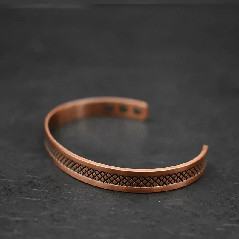 Magnetic Energy Copper Bracelet For Men 99.9% Copper Magnetic Bracelet Adjustable Bangle Jewelry Gift