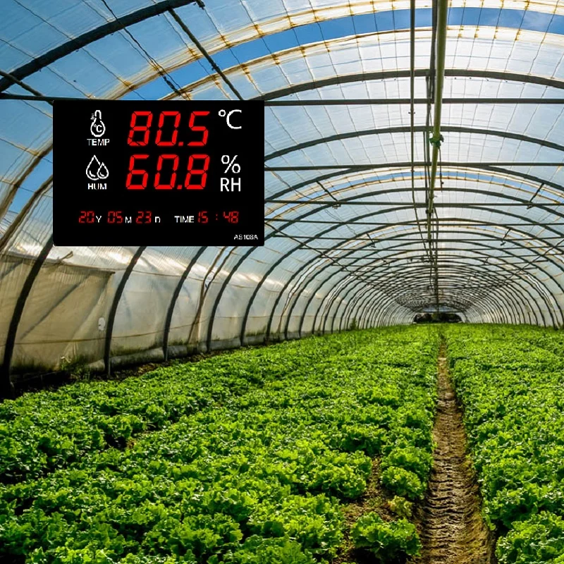 

Glasshouse Display Temperature Sensor Hygrometer Thermometer Digital