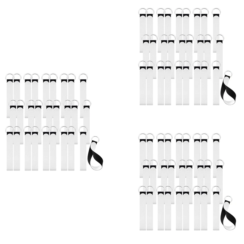 

90 Pieces Sublimation Blank Wristlet Lanyards Strap Wristlet Keychain Wrist Lanyard Keychain Holder