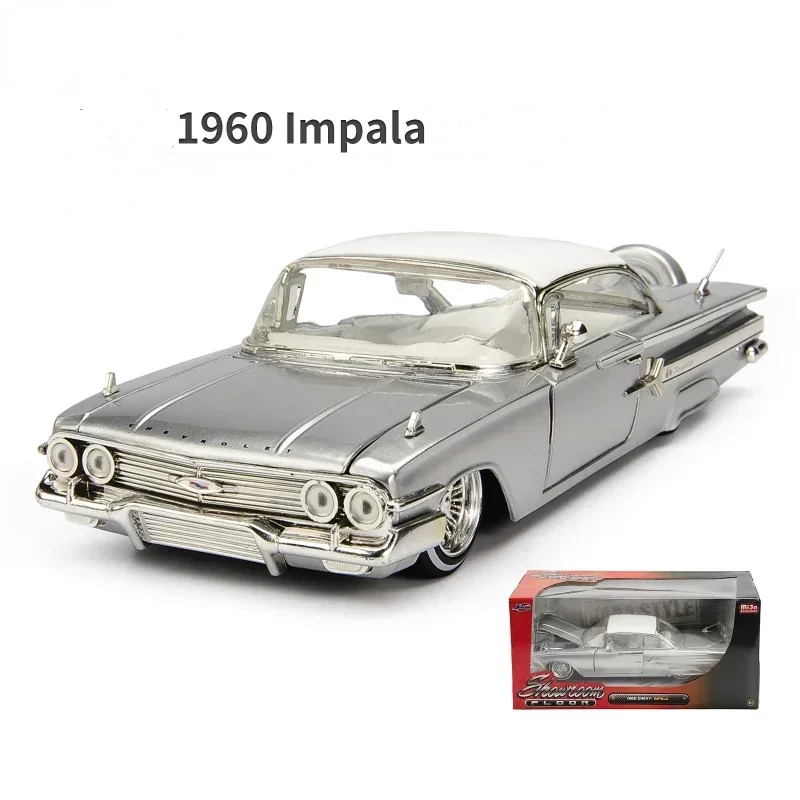 

Винтажный Классический автомобиль Jada 1:24 1960 CHEVY IMPALA, модель автомобиля из литого металлического сплава, игрушки для Chevrolet, подарок для детей