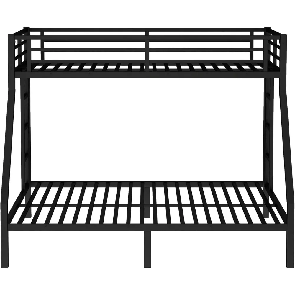 NEW-Twin XL Over Queen Bunk Beds for Adults,Heavy Duty Adult Bunk Beds,Metal Bunk Bed Twin XL Over Queen with 2 Ladders,Queen