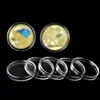 10pcs/lot Coins Storage Capsules Plastic Coin Holder Coin Protection Box Transparent Acrylic Small Circular Box Diameter 21-45mm 1