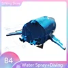 2.4Ghz Mini RC Electric Whale Water Spray And Diving Dual Motor Remote Control Animals Blue Gray Funny Toys Gifts Girls Boys 3