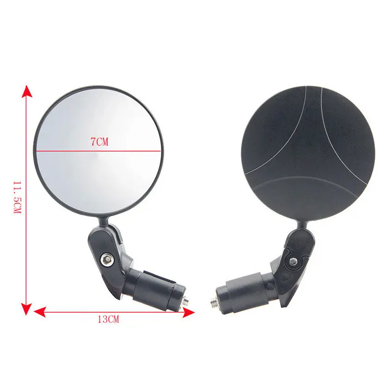 Universal Bicycle Rearview Mirror Adjustable Rotate Wide-Angle Cycling Handlebar Rear View Mirrors for MTB Road Bike Accessories