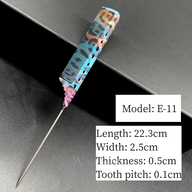 Hairdressing Comb Hairdresser Pro Haircut Combs Hair Salon Hair Cutting Brush Barber Shop Styling Hairbrush Leopard Pattern 5
