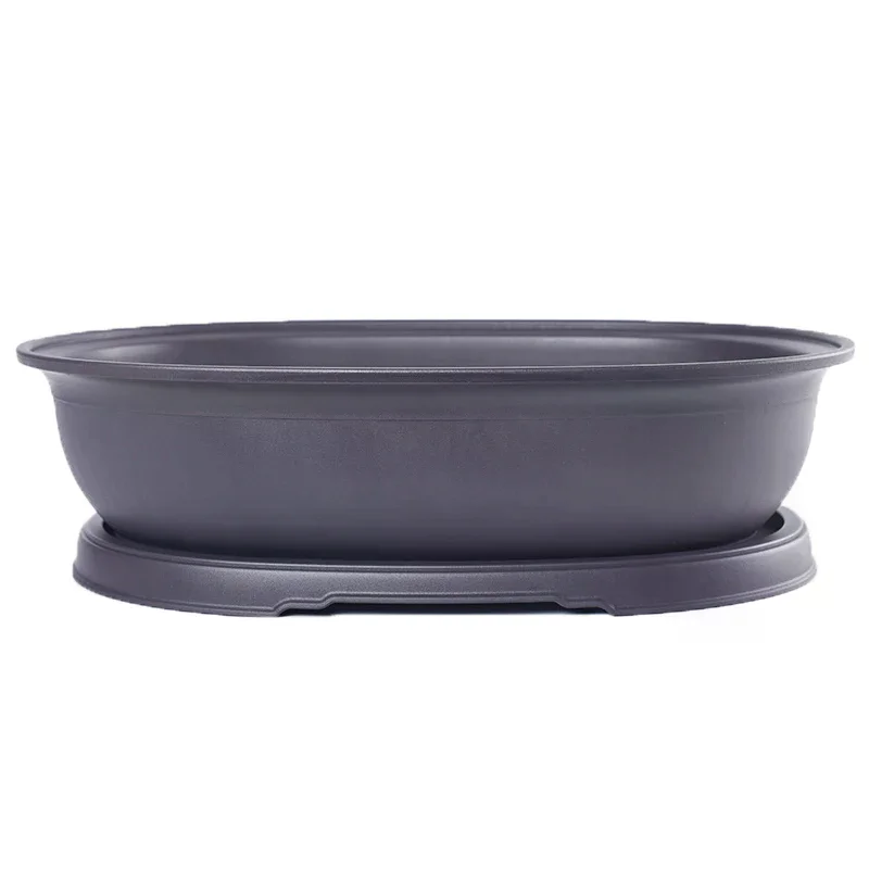 Vibrant Imitation Purple Clay Flowerpots - Rectangular and Square Planters with Trays