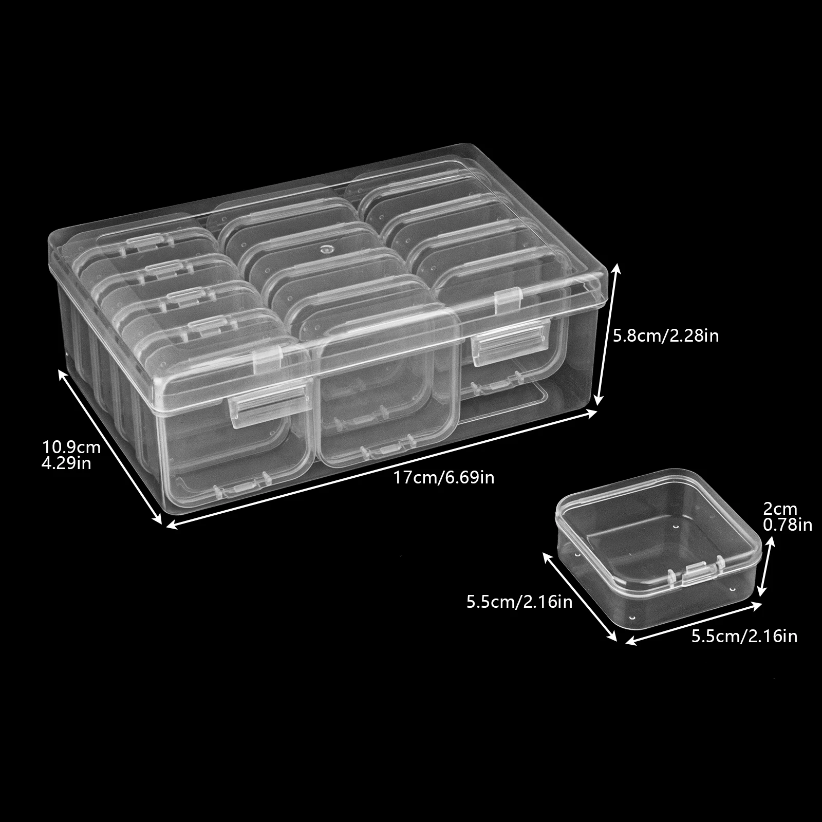 1 Set of 15 Grid Storage Boxes Storage Gift Diamond Painting Stone Beads Suitable for Diamond Embroidery Box DIY Craft Storage