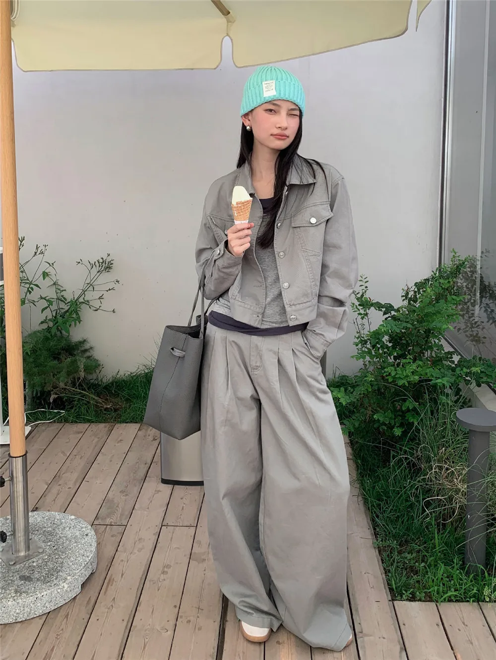 Y2KtrendShort  Collar Versatile Coat For Women, Casual, Advanced Texture Top, Commuter, New Fashion,