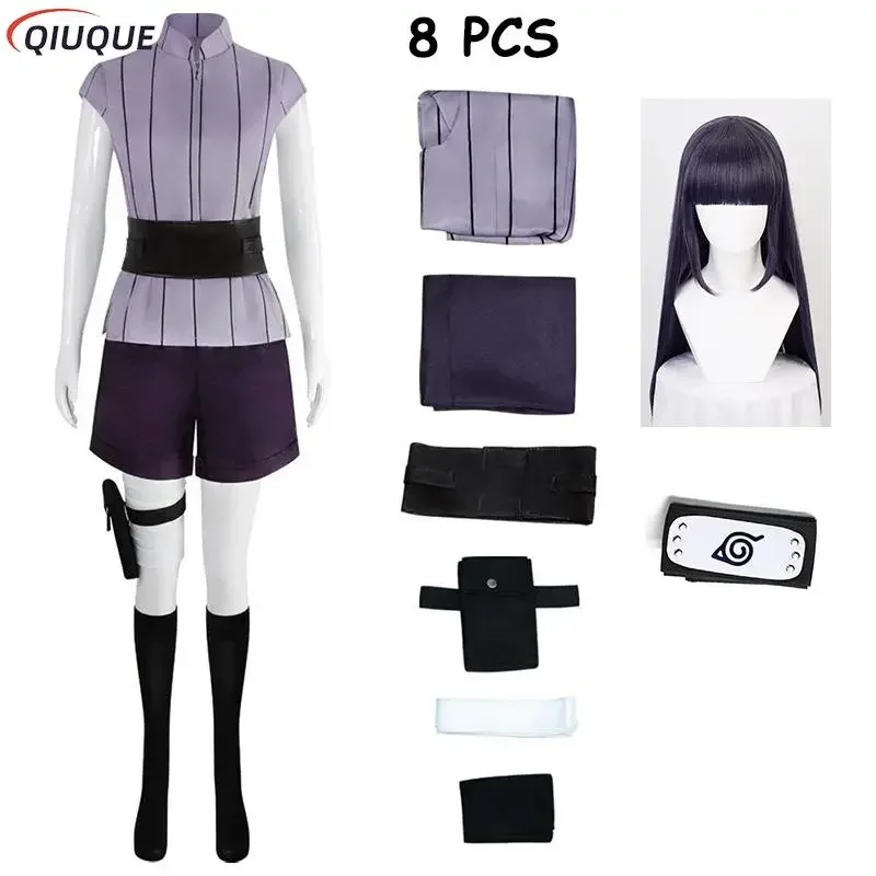 

Hyuga Hinata Cosplay Costume Wig Women Outfits Halloween Carnival Suit