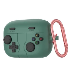 Cute 3D GamePad Cartoon Cuffie Case - Copertura in Silicone Antishock con Gancio