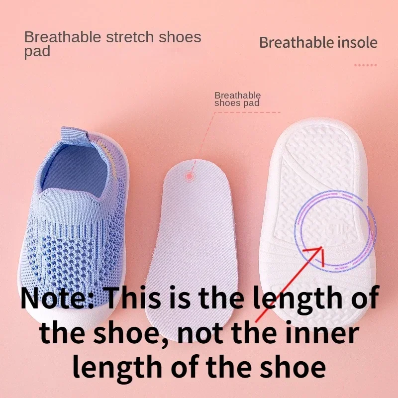 Toddler Shoes Breathable Knitted Kids Sneakers Boys Slip-on Tennis Girls...