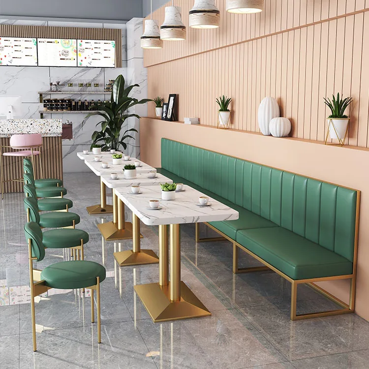 Luxurious Dining Chairs Western Restaurants Coffee Shops Commercial Dining Furniture Seating Area Sofa Combinations