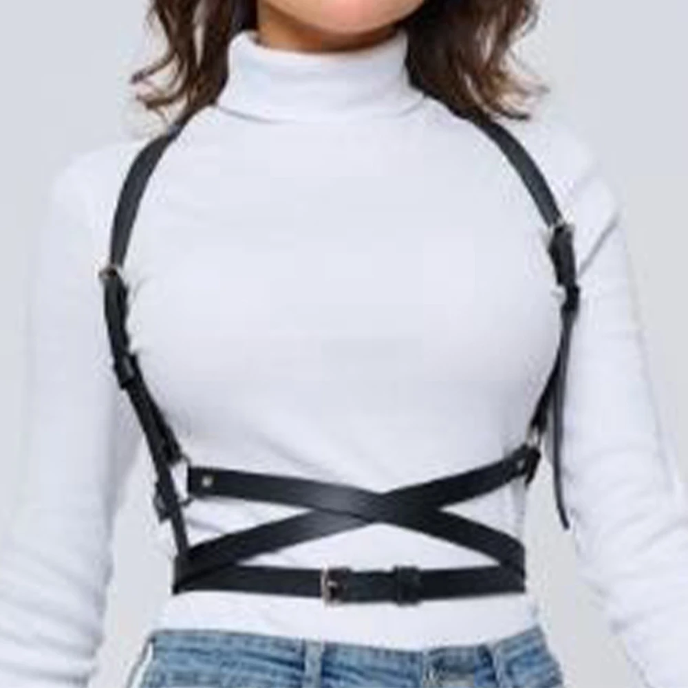 Fashion Leather Waist Sword Belts Sexy Corset Bondage Harness Bdsm Women Erotic Underwear Gothic Rave Clothing Suspenders