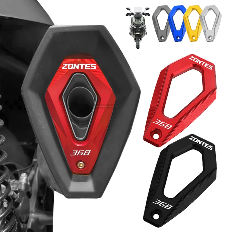 For Zontes 368G 368M 368K 368D 368E Exhaust Pipe Tip Cover Motorcycle Modified Accessories System Protector ZONTES 368 G M K D E