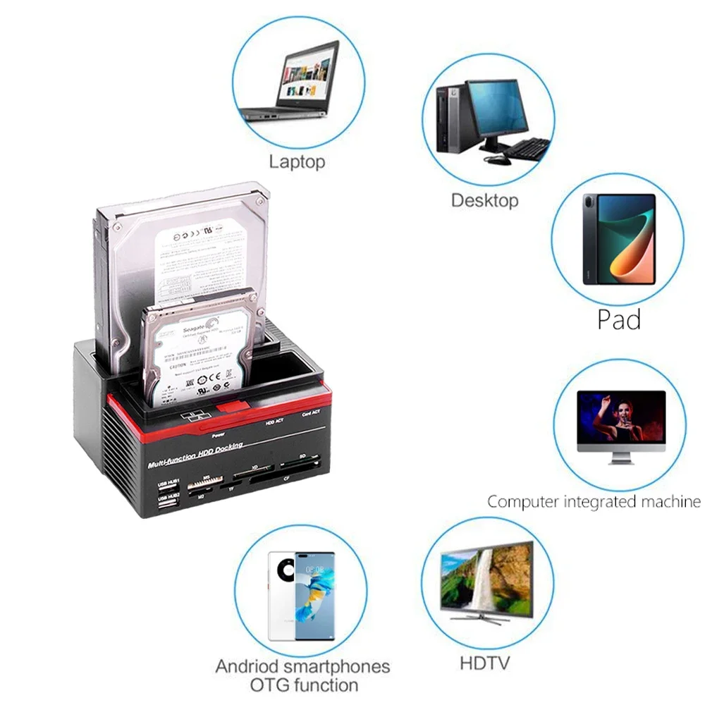 Boîtier de disque dur externe 3Go 3,5 SATA+IDE vers USB 2.0